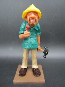 Vintage 1980 Wilton Cake Decoration Topper Hap Hazard Handyman Hammer Hurt Thumb - Picture 1 of 9
