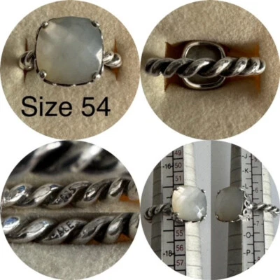 PANDORA WHITE MOTHER OF PEARL RING SIZE 54 REF 790828MP NOW RETIRED - Image 1 of 4