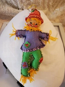 Vintage Bucilla Filz Vogelscheuche Weihnachtsschmuck makellos Wanne1 - Bild 1 von 7