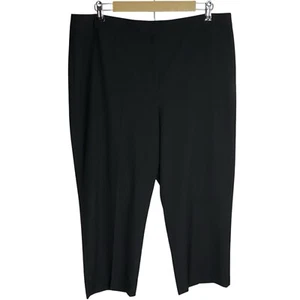 Talbots Heritage Hose Damen 16 schwarz cropped Stretch Sommer Arbeit minimalistisch - Bild 1 von 9