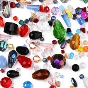 Random Mixed Assorted Glass Beads Approx. 75g for Jewellery Making And Crafts - Picture 1 of 4