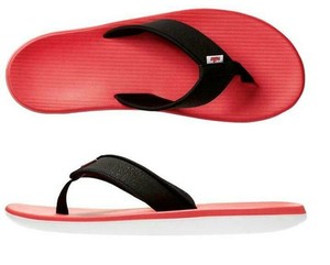 nike red flip flops