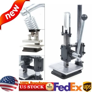 Leather Hole Punching Machine Manual DIY Embossing Press Leather Imprinting Tool - Picture 1 of 9