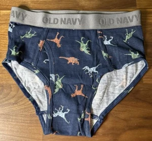 Vtg Old Navy Boys Dinosaur Briefs Size M Or Mens Small Kidcore Blue T Rex - Picture 1 of 5