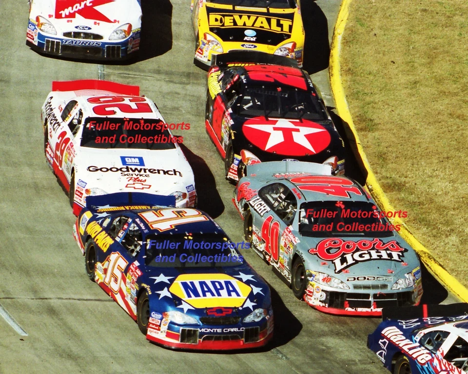 FOTO 8X10 NASCAR WINSTON CUP 2001 MICHAEL WALTRIP KEVIN HARVICK STERLING MARLIN 2001 Foto 1 de 1