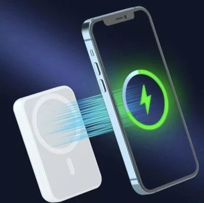 POWER BANK MAGNETICO 12000 MAH CARICATORE WIRELESS COMPATIBILE MAGSAFE UNIVERSAL - Immagine 1 di 4