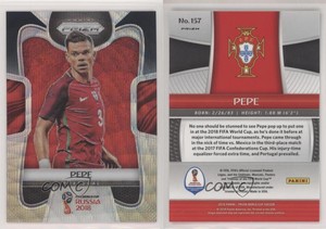 2018 Panini Prizm World Cup Black and Gold Wave Prizm Pepe #157