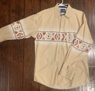 Camisa Wrangler Navajo Western XL De Colección Foto 1 de 2