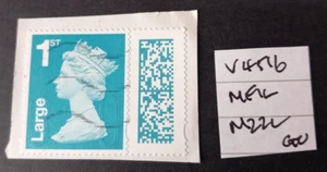 GB 2022 Barcoded Machin~1st Large~SG~V4516~MFIL~M22L~on piece~Good Used - Picture 1 of 1