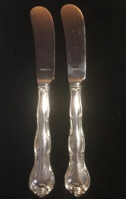 "2 paleta hueca esparcidor de mantequilla Gorham Rondo Sterling 1951 6 1/4""" Foto 1 de 4