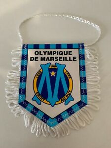 OM Olympique de Marseille rare fanion 100 ans vintage football pennant wimpel