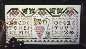 Hillside Samplers HS-13 Goodness Grapecious Cross Stitch Chart (1995) Grapes - Picture 1 of 2