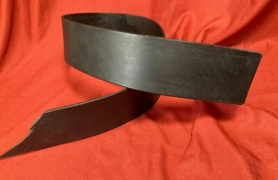 Pulseira de cinto de couro Latigo preta 4" de largura ALTA - Santa Rennie Pirate LARP SCA Renn - Imagem 1 de 2
