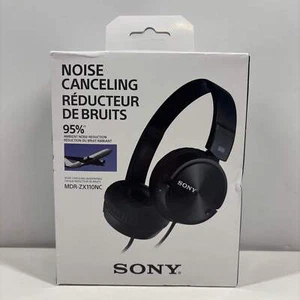 Sony MDR-ZX110NC Wired Noise Cancelling Headphones Black MDR-ZX11ONC - Picture 1 of 5