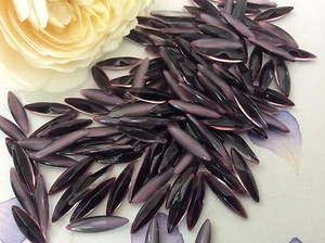 Vintage navette rhinestone Glass Unfoiled 15x4mm Pack of 12 CRAFT Colour Option - Picture 1 of 13