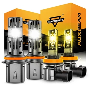 AUXBEAM Canbus LED Headlight 6500K+Fog Light 3000K For Nissan Frontier 2005-2025 - Picture 1 of 12