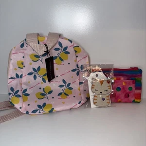 Kendall And Kylie MINI BACKPACK WITH STRAPS & handmade wallet and cat keychain - Picture 1 of 7