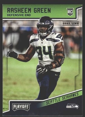 Rasheem Green #300 2018 Panini Playoff Goal Line Seattle SeahawksRC Rookie - Image 1 of 2