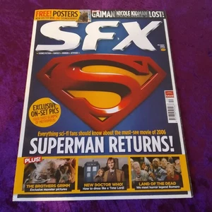 SFX Magazine October 2005 - Superman Returns + Doctor Who / Thunderbirds Posters - Picture 1 of 1