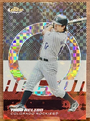 2005 Finest Todd Helton #137 X-fractor  Rockies /250 Colorado Rockies HOF - Image 1 of 2
