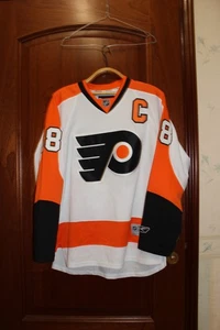Vintage Reebok Philadelphia Flyers NHL Hockey Jersey Shirt #18 Richards - size S - Picture 1 of 9