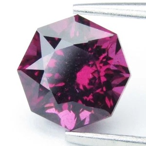 Bonito granate rodolita natural de 2,15 quilates de colección de piedras preciosas de corte octogonal de 7,5 mm - Imagen 1 de 6