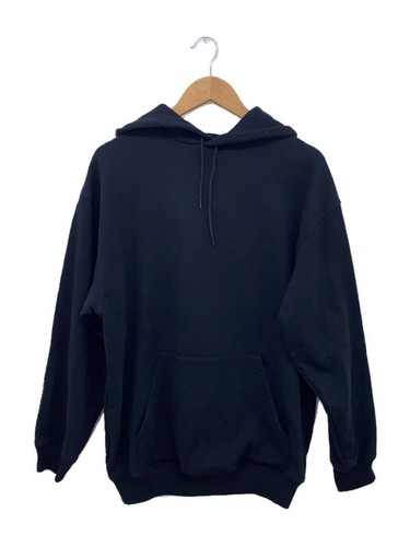 BALENCIAGA Felpa con Cappuccio XS Cotone Nero Tinta Unita 508184 TYK54 Usata