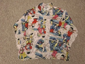 Blusa Vintage Años 80 Hysteric Et Vous Cómic Rayón Dibujos Animados Francia Retro - Imagen 1 de 9