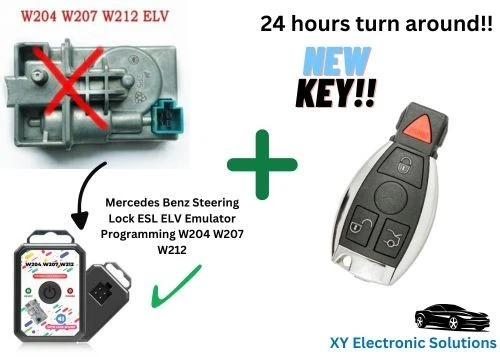 Mercedes Electronic Steering Lock Emulator Programming W204 W207 W212 + KEY! - Image 1 of 4