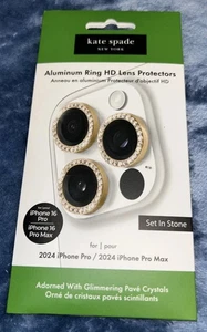 Kate Spade Aluminum Ring HD Camera Lens Protector For iPhone 16 Pro/ 16 Pro Max - Photo 1 sur 1
