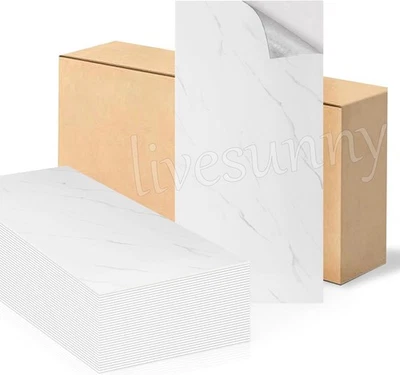 10Pcs Wall Panels PVC Cladding Bathroom Shower Wet Wall Tile Marble Effect Decor - Image 1 of 4