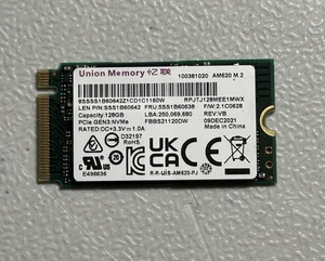 SSS1B60642 5SS1B60638 AM620 Union Memory 128 GB M.2 NVMe SSD OEM B2 - Imagen 1 de 2