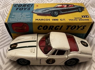 Corgi Toys - 324 Marcos 1800 G.T. With Volvo Engine - Boxed Re-Issue MIB - Image 1 of 4