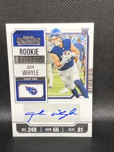 Josh Whyle - 2023 Contenders #246 Rookie Ticket Auto RC - Titans - Picture 1 of 2