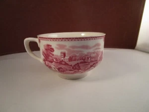 Vintage Made in England Rot Transfer Teetasse - Bild 1 von 12
