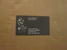 IHL Indianapolis Ice Vintage Defunct Team Logo Hockey Business Card