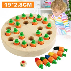 Spielschach Spiel aus Holz Geburtstag Weihnachten Geschenk für Kinder Senioren - Bild 1 von 8