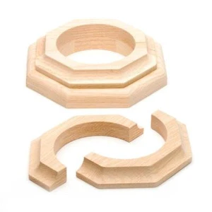3-1/2 in. Dia Oak Cap and Base Set - Picture 1 of 3