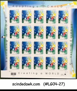 UNITED STATES 1999 ADOPTING A CHILD - SHEETLET - MINT NH - Picture 1 of 1