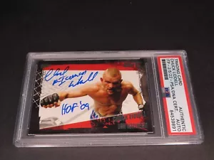 Chuck Liddell Signed 2010 Topps Card #47 UFC Autographed PSA/DNA COA 1A - Picture 1 of 8