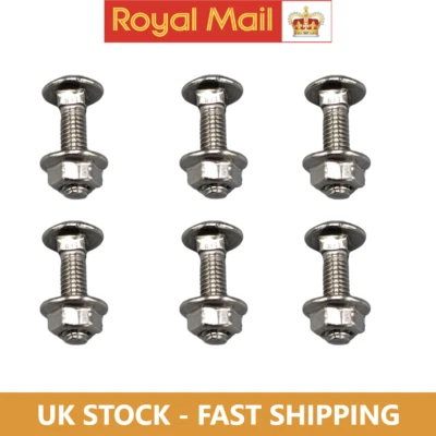 Carriage Bolts Screws Control Panel x 6 For Sega Naomi Arcade Cabinet Rivet