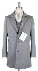 Luigi Borrelli Gris Claro Abrigo - Talla M ( Ee. Uu. ) / 50 (Eu) - - Imagen 1 de 4