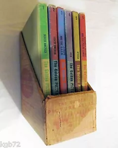 Golden Picture Atlas Goldencraft Library Binding 6 Book Set in Cardboard 1960 - Picture 1 of 12