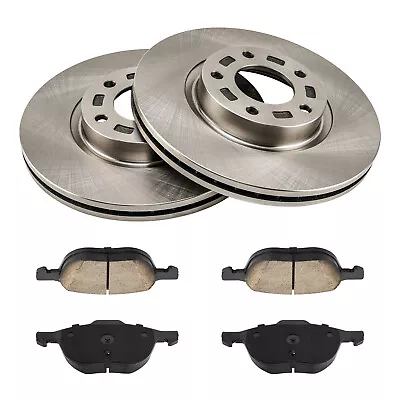 Fit For 2006-2010 Mazda 5 2004-2013 Mazda 3 Front Disc Brake Rotors Brake Pads - Image 1 of 4