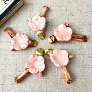 Tableware Chopstick Rest Sushi Cherry Blossom Chop Sticks Holder Rackceram&&k - Picture 1 of 10