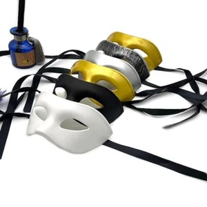 Mask Half Face Mask Halloween Masks Prom Party Supplies Party Cosplay Props - Picture 1 of 18