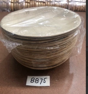 Eco-Gecko 7" Round Palm Leaf Plates With High Rim ( Lot of 575 ) - Picture 1 of 2