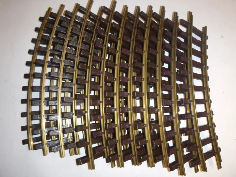 LGB 1100 12Xgebogene Schienen Gleis Kreis G Gartenbahn (art.1612)20 23/26/27/45 - Bild 1 von 1