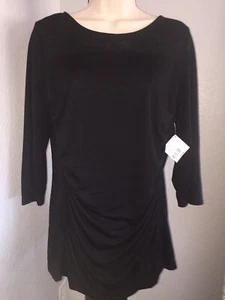 Maglia donna stile JW nera fondo arricciato grande burnout nuova con etichetta - Foto 1 di 6