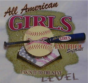 ALL AMERICAN GIRL FAST PITCH SOFTBALL TAK'N TO THE NEXT LEVEL SHIRT #251 - Picture 1 of 16